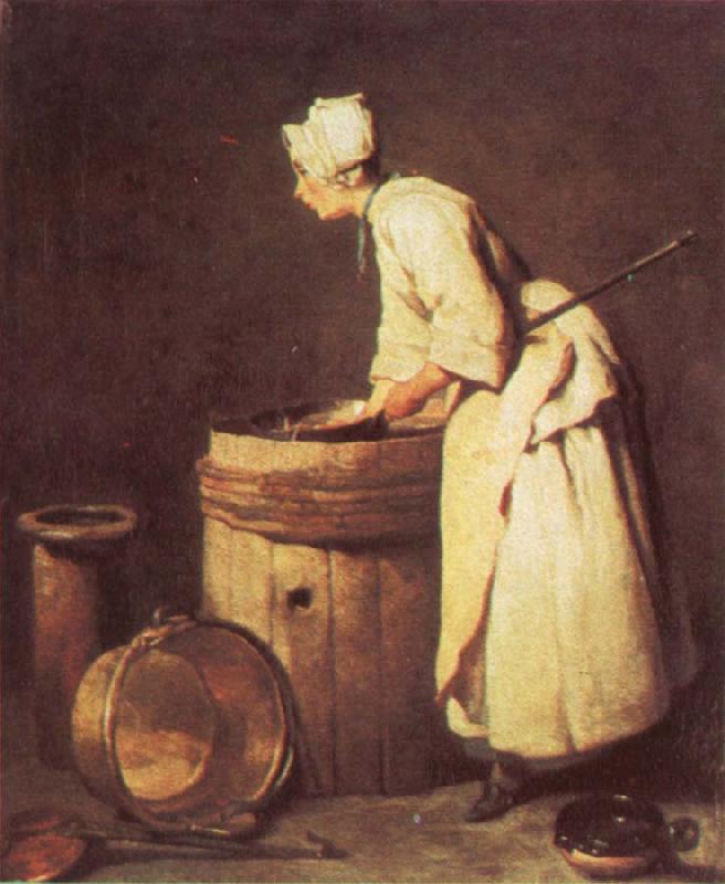 Jean Baptiste Simeon Chardin The Scullery Maid oil painting picture